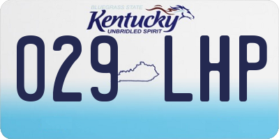 KY license plate 029LHP