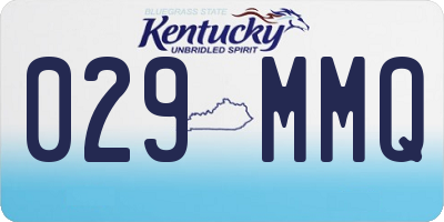 KY license plate 029MMQ
