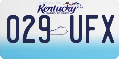 KY license plate 029UFX