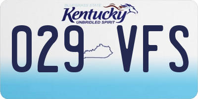 KY license plate 029VFS