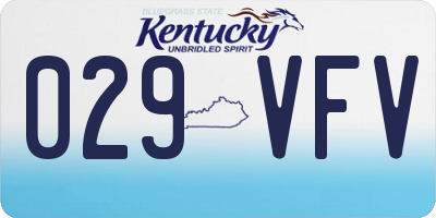 KY license plate 029VFV