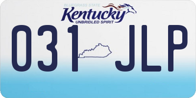 KY license plate 031JLP