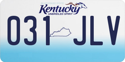 KY license plate 031JLV