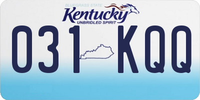 KY license plate 031KQQ