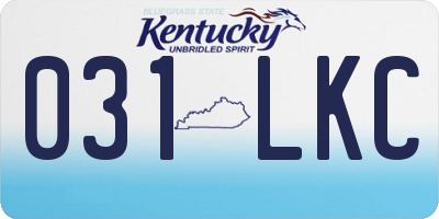 KY license plate 031LKC