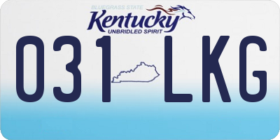 KY license plate 031LKG