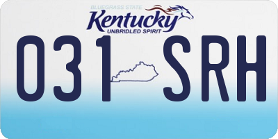 KY license plate 031SRH