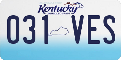 KY license plate 031VES