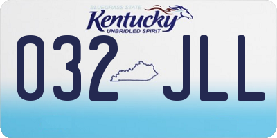 KY license plate 032JLL