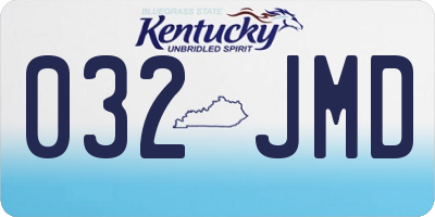 KY license plate 032JMD