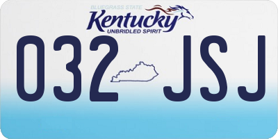 KY license plate 032JSJ
