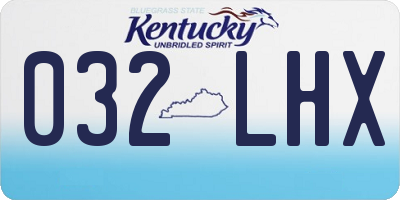 KY license plate 032LHX