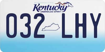 KY license plate 032LHY