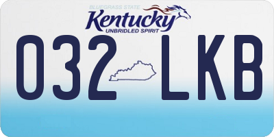 KY license plate 032LKB
