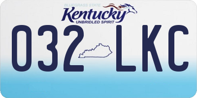 KY license plate 032LKC