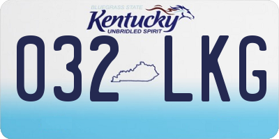 KY license plate 032LKG