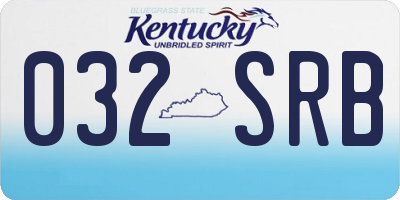KY license plate 032SRB