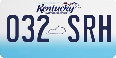 KY license plate 032SRH