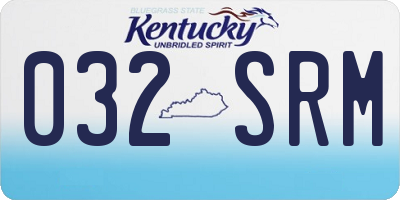KY license plate 032SRM