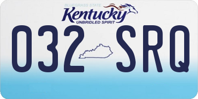KY license plate 032SRQ