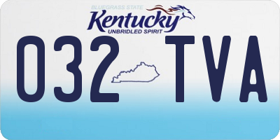 KY license plate 032TVA