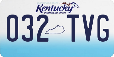 KY license plate 032TVG