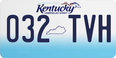 KY license plate 032TVH