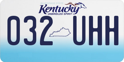 KY license plate 032UHH