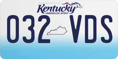KY license plate 032VDS