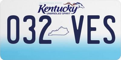 KY license plate 032VES