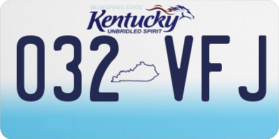 KY license plate 032VFJ