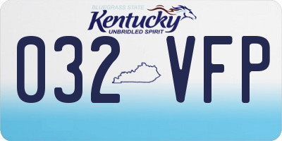 KY license plate 032VFP