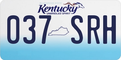 KY license plate 037SRH