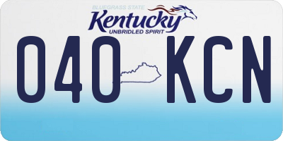 KY license plate 040KCN