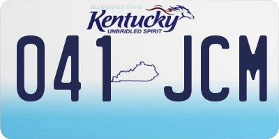 KY license plate 041JCM