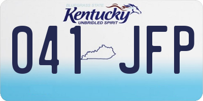 KY license plate 041JFP