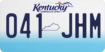KY license plate 041JHM