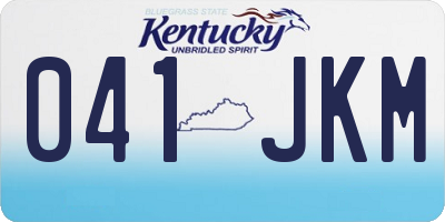 KY license plate 041JKM