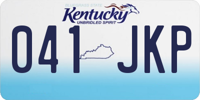 KY license plate 041JKP