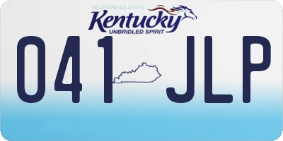 KY license plate 041JLP