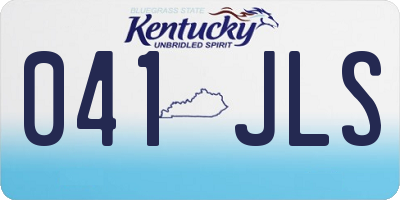 KY license plate 041JLS