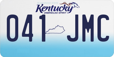 KY license plate 041JMC