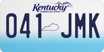 KY license plate 041JMK