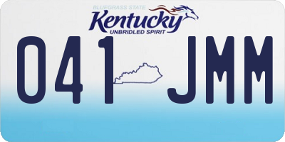 KY license plate 041JMM