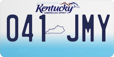 KY license plate 041JMY