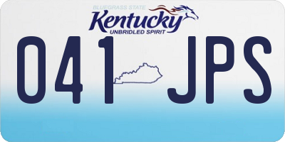 KY license plate 041JPS