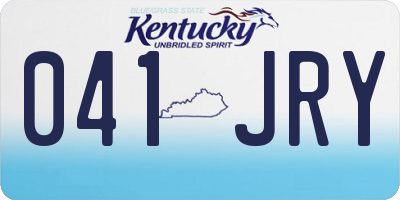 KY license plate 041JRY