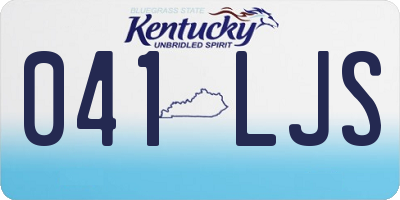 KY license plate 041LJS