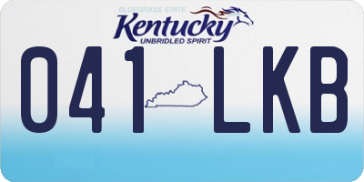 KY license plate 041LKB