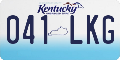 KY license plate 041LKG